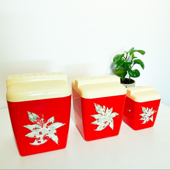 Vintage Other - VINTAGE 60s California Mid Century Mod Canisters
